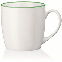 Produktabbildung Kuba Keramiktasse, weiß-grün, 41 cl Kuba Keramiktasse, weiß-grün, 41 cl
