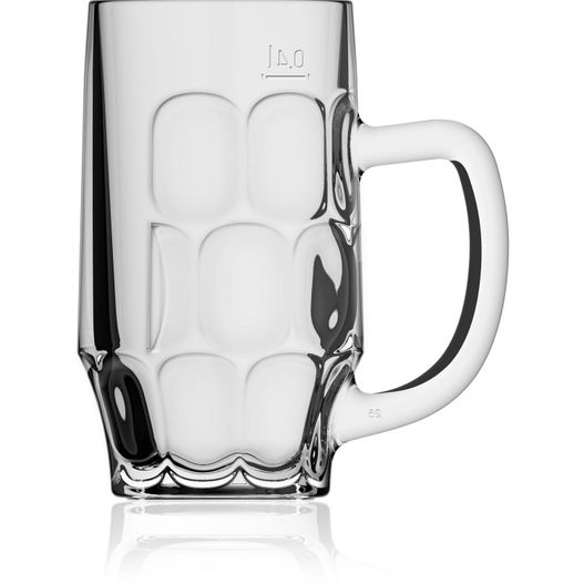 glasbecher mit griff und griff Braumeister Seidel 0,4 l (Bild 1)