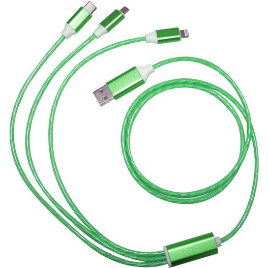 ein grünes kabel mit weißem kabel LEDflow Cable 3in1 (Bild 1)
