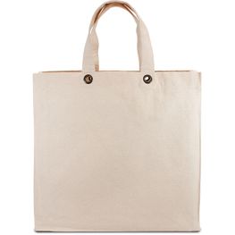 Schwere Baumwolltasche mit kurzen Henkeln