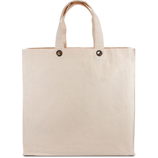 Schwere Baumwolltasche mit kurzen Henkeln