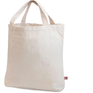 Schwere Baumwolltasche mit kurzen Henkeln