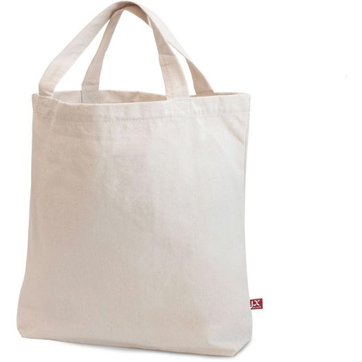 Schwere Baumwolltasche mit kurzen Henkeln (Bild 1)