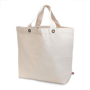 Schwere Baumwolltasche mit Bodenfalte