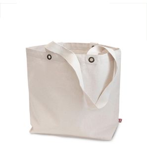 Schwere Baumwolltasche mit Bodenfalte