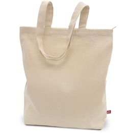OTTAWA – Schwere Baumwolltasche mit Reißverschluss und langen Henkeln