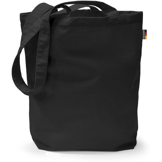 LEIPZIG – Baumwolltasche mit langen Henkeln und Bodenfalte (Made in Germany) (Bild 1)