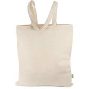 PASSAU – Klassische Tasche aus recycelter Baumwolle mit langen Henkeln