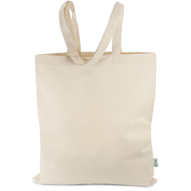 PASSAU – Klassische Tasche aus recycelter Baumwolle mit langen Henkeln