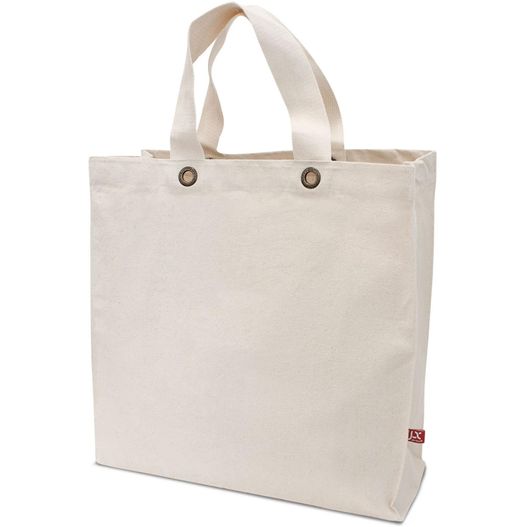 Schwere Baumwolltasche mit Bodenfalte (Bild 1)