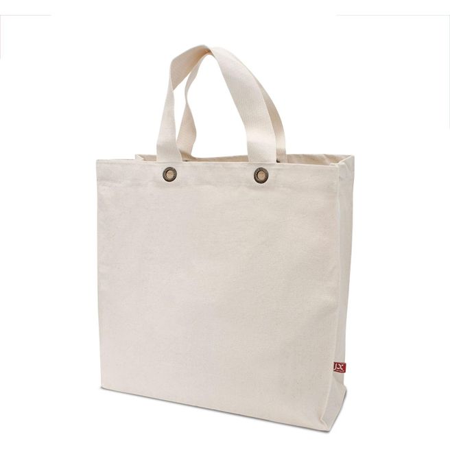 Schwere Baumwolltasche mit Bodenfalte