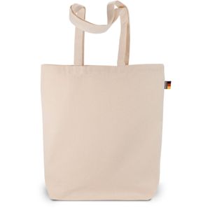 LEIPZIG – Baumwolltasche mit langen Henkeln und Bodenfalte (Made in Germany)