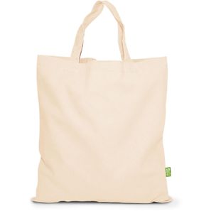 BIO-Baumwolltasche mit kurzen Henkeln