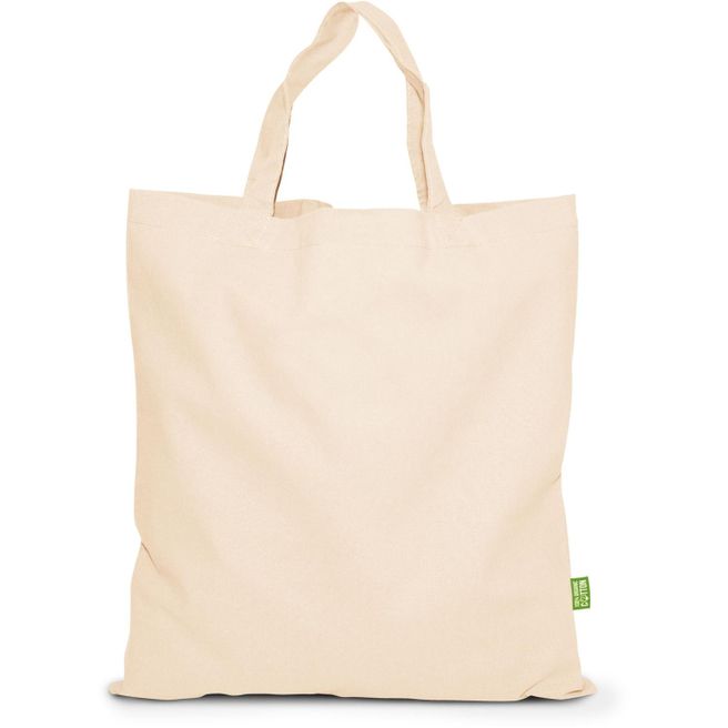 BIO-Baumwolltasche mit kurzen Henkeln