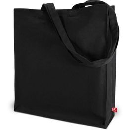 Produktabbildung Schwere Baumwolltasche mit Boden-, Seitenfalten langen Henkeln Schwere Baumwolltasche mit Boden-, Seitenfalten langen Henkeln