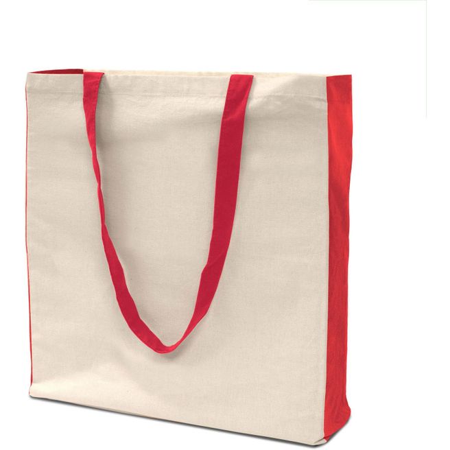 Baumwolltasche mit Boden- Seitenfalte