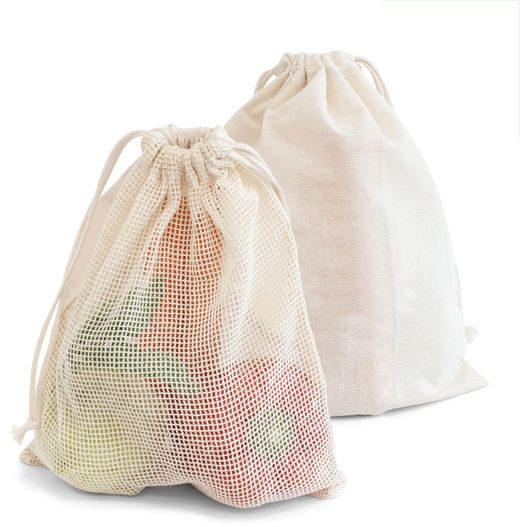 CALVI – Obst- und Gemüsebeutel aus Baumwolle (Bild 1)