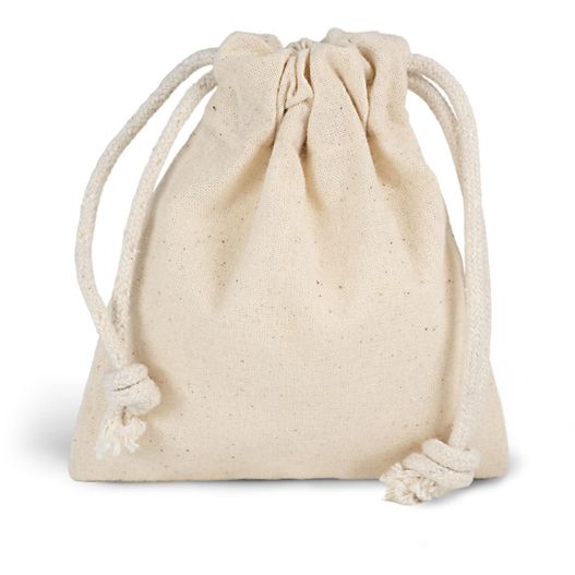 JAIPUR – Kleiner Baumwollbeutel mit Zuziehkordel (Bild 1)