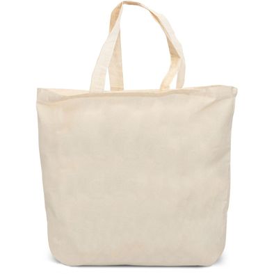 CADAQUES – Baumwolltasche mit Bodenfalte und langen Henkeln