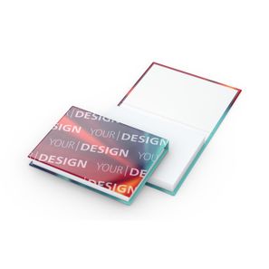 Haftnotiz-Set Dublin Bookcover White Bestseller, gloss-individuell