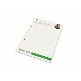 Schreibblock Recycling, A5, 25 Blatt mit 2fach-Abheftlochung