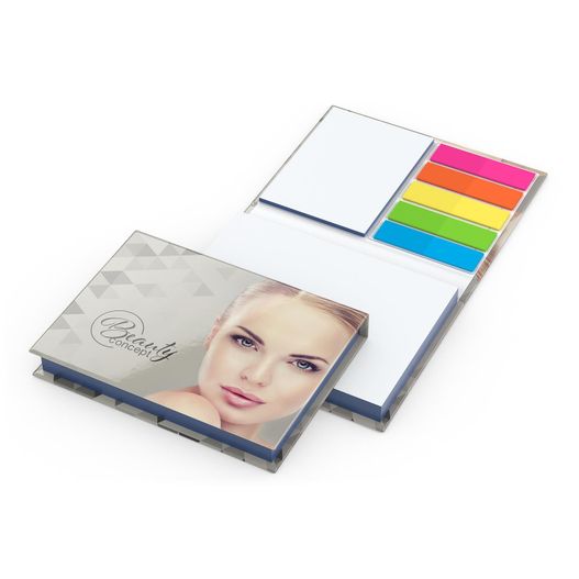 Produktabbildung Haftnotiz-Set Prag Bookcover White Bestseller, matt-individuell, Farbschnitt blau Haftnotiz-Set Prag Bookcover White Bestseller, matt-individuell, Farbschnitt blau (Bild 1)