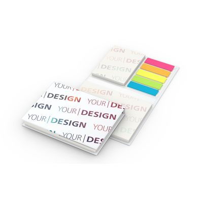 Produktabbildung Haftnotiz-Set Brüssel Bookcover Recycling-Matt Individuell Haftnotiz-Set Brüssel Bookcover Recycling-Matt Individuell