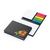Haftnotiz-Set London Bookcover White Bestseller, gloss-individuell, Farbschnitt blau (Bild 2)