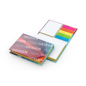 Haftnotiz-Set Prag Bookcover White Bestseller, gloss-individuell, Farbschnitt gelb