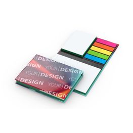 Haftnotiz-Set London Bookcover White Bestseller, gloss-individuell, Farbschnitt grün