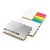 Haftnotiz-Set Budapest Bookcover White Bestseller, matt-individuell, Farbschnitt gelb (Bild 2)