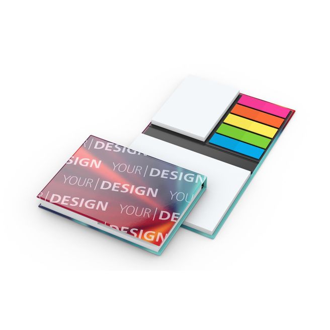 Haftnotiz-Set London Bookcover White Bestseller, gloss-individuell