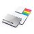 Haftnotiz-Set Budapest Bookcover White Bestseller, matt-individuell, Farbschnitt blau (Bild 2)