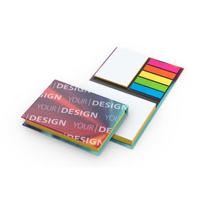 Haftnotiz-Set Wien Bookcover White Bestseller, matt-individuell, Farbschnitt gelb