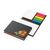 Haftnotiz-Set London Bookcover White Bestseller, matt-individuell, Farbschnitt orange (Bild 2)