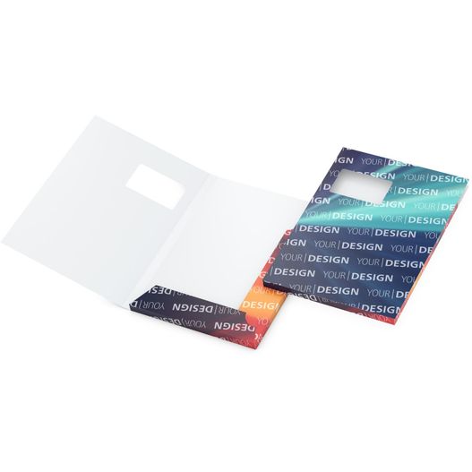 Präsentationsmappe Bestseller, Füllhöhe 15mm, mit Fenster, 4/0farbig, Kaschierung matt einseitig (Bild 1)