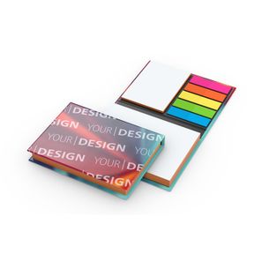 Haftnotiz-Set Wien Bookcover White Bestseller, gloss-individuell, Farbschnitt orange