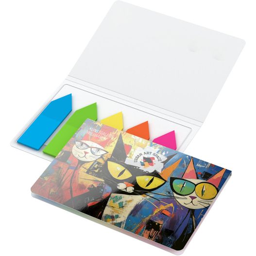 Produktabbildung Haftmarker-Set Memo-Card Pfeil-Filmmarker Bestseller, gloss-individuell Haftmarker-Set Memo-Card Pfeil-Filmmarker Bestseller, gloss-individuell (Bild 1)