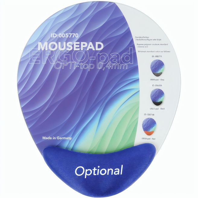 ERGO-pad Memoryschaum Quadro OPTI-top, HB Blau