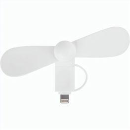 2 in 1 PROMO-Ventilator mit Lightning (Apple) und Type C USB  Anschluss