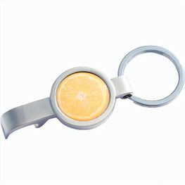 Produktabbildung ROUNDBOTTLE Schlüsselanhänger mit Flaschenöffner Chrome matt ROUNDBOTTLE Schlüsselanhänger mit Flaschenöffner Chrome matt