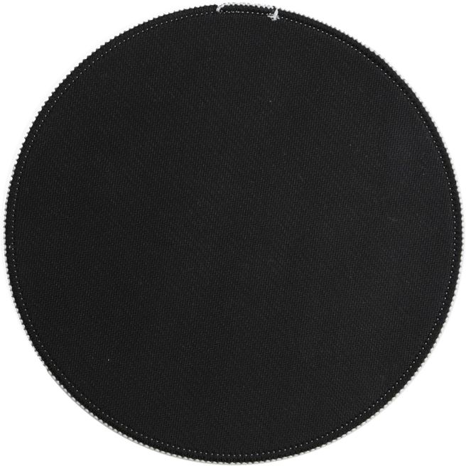 RPET TEXTIL-pad Circle 200 x 2,5 mm weiß vernähte Kante