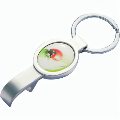 Produktabbildung OVALBOTTLE Schlüsselanhänger Chrome matt OVALBOTTLE Schlüsselanhänger Chrome matt