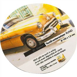 Produktabbildung TEXTIL Untersetzer rund 100 x 1,5 mm TEXTIL Untersetzer rund 100 x 1,5 mm