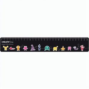 Creatif-Lineal 310 x 50 mm beidseitig bedruckt 0,4 mm dick