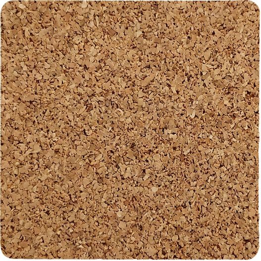 Steinpapier Kork Untersetzer 100 x 100 mm , ca. 4,3 mm dick (Bild 1)