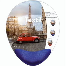 Produktabbildung ERGO-pad Memoryschaum Textil, HB blau ERGO-pad Memoryschaum Textil, HB blau