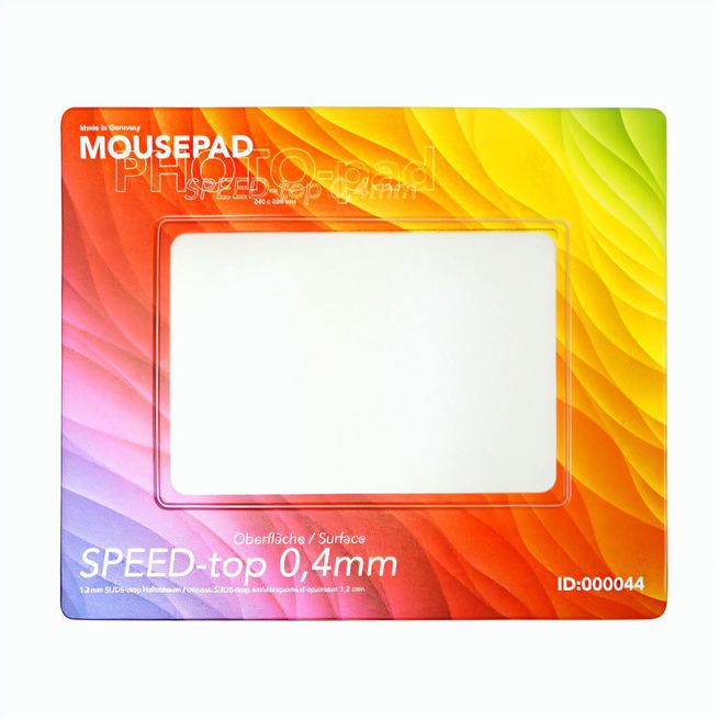 Mousepad PHOTO-pad 200 x 240 mm mit Fotoeinschub 11 x 16 cm, 1,6 mm dick