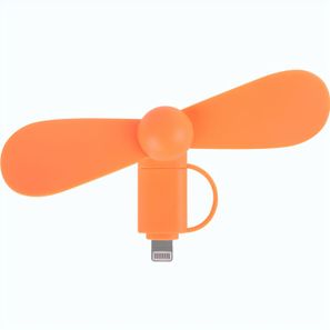 2 in 1 PROMO-Ventilator mit Lightning (Apple) und Type C USB  Anschluss