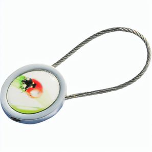 OVALSTRING Schlüsselanhänger Chrome matt